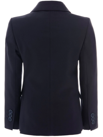 Moustache Twill Tailored Blazer In Navy