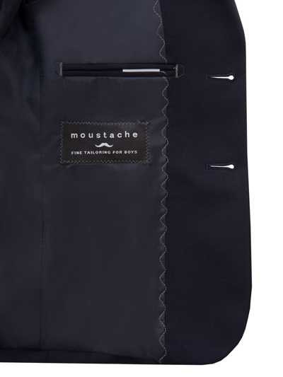 Moustache Twill Tailored Blazer In Navy