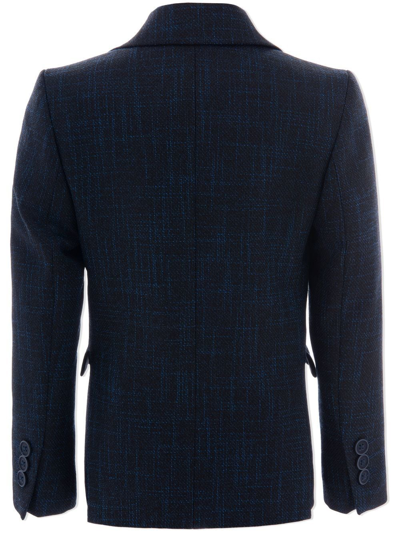 Moustache Peak-lapel Tailored Blazer In Blue