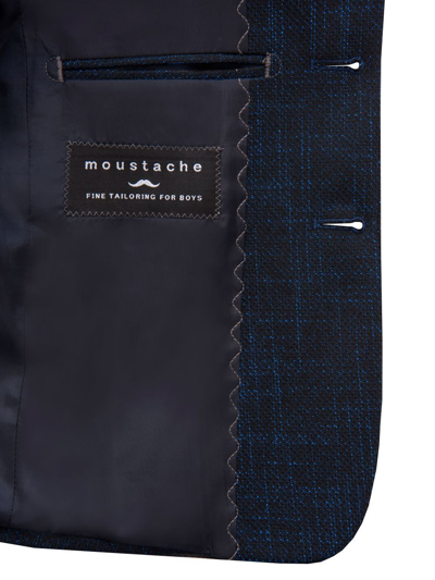 Moustache Peak-lapel Tailored Blazer In Blue