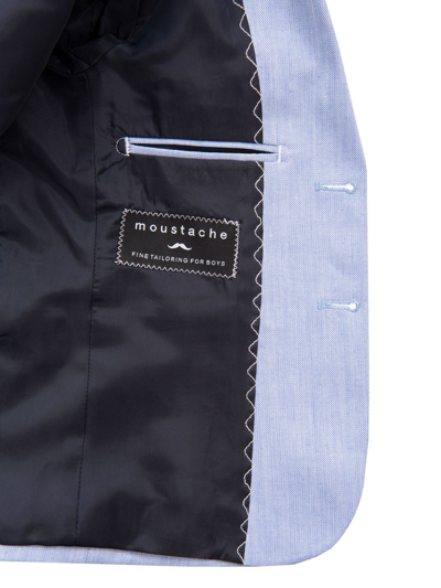 Moustache Twill Tailored Blazer In Blue