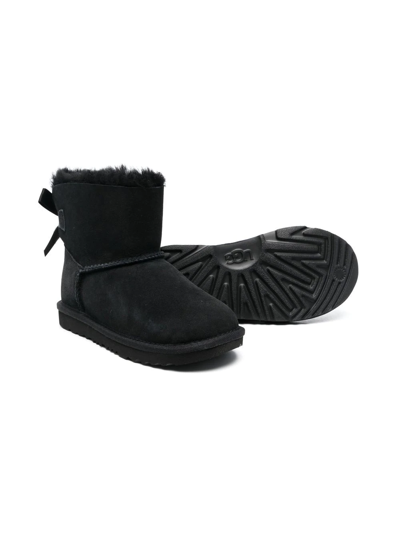 Ugg Suede Ankle Boots In Black