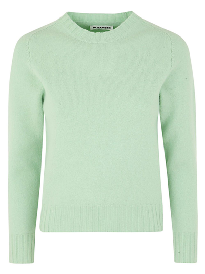 Shop Jil Sander Women's Green Other Materials Sweater