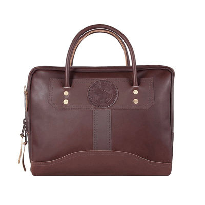 Shop Duluth Pack Leather Standard Briefcase In Brown