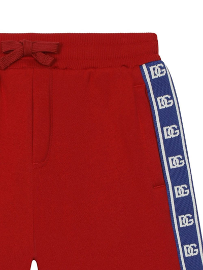 Shop Dolce & Gabbana Jersey Bermuda Shorts In Red