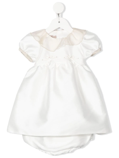 Shop La Stupenderia Short-sleeve Flared Dress In White