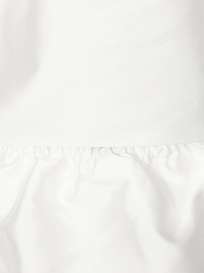 Shop La Stupenderia Short-sleeve Flared Dress In White