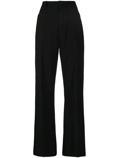 Shop Jacquemus High-waisted Trousers In Black