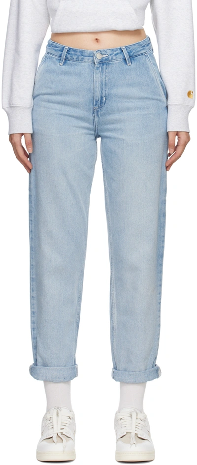 Shop Carhartt Blue Pierce Jeans