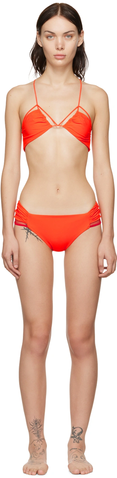 Shop Nensi Dojaka Ssense Exclusive Orange Bikini In 489 Spicy Orange