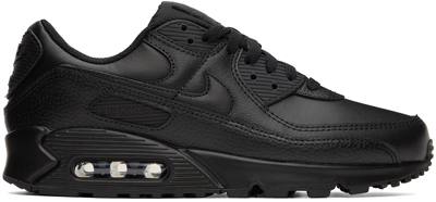 Shop Nike Black Air Mac 90 Ltr Sneakers In Black/black-black