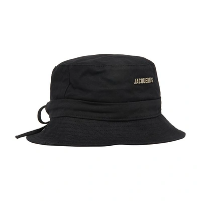 Shop Jacquemus Gadjio Bucket Hat In Black
