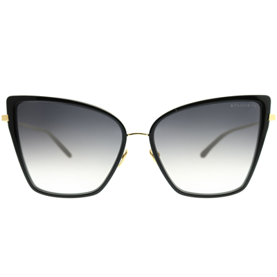 Shop Dita Sunbird 21013-a-blk-gld-59 Womens Cat-eye Sunglasses In Gold
