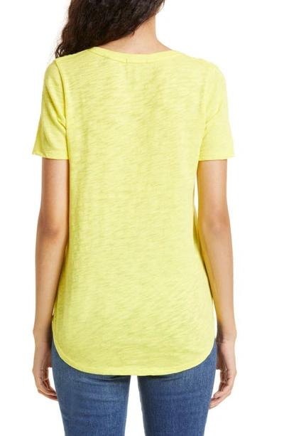 Atm Anthony Thomas Melillo Slub V-neck Tee In Lemonade