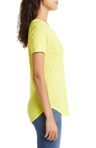 Atm Anthony Thomas Melillo Slub V-neck Tee In Lemonade