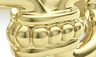 Lagos Signature Caviar Oval Link Ring In Gold