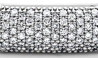 Shop Lagos Signature Caviar Pavé Diamond Bracelet In Silver Diamond
