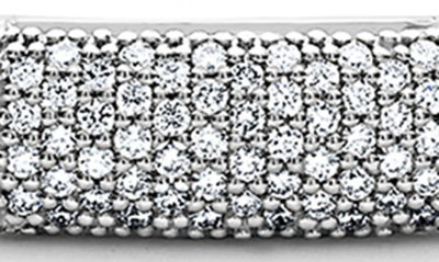Lagos Sterling Silver Signature Caviar Pave Diamond Station Bracelet In Silver Diamond