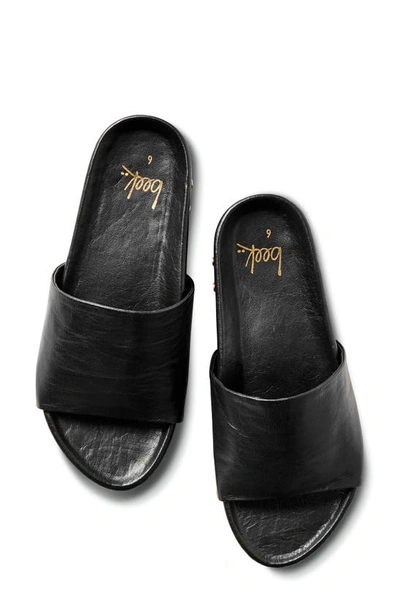 Shop Beek Pelican Platform Slide Sandal In Black