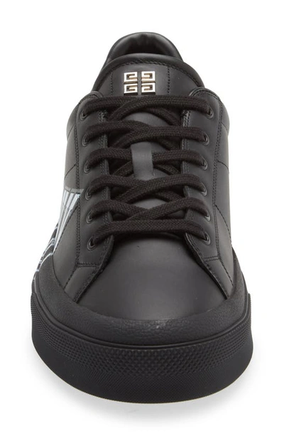 Shop Givenchy City Sport College Logo Sneaker In Black/ White