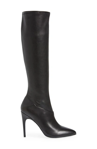 Shop Reiss Carina Pointed Toe Knee High Boot In Black