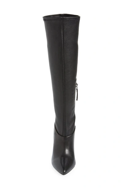 Shop Reiss Carina Pointed Toe Knee High Boot In Black
