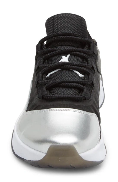 Shop Jordan Air  11 Cmft Low Sneaker In Black/ Silver/ White/ Sail