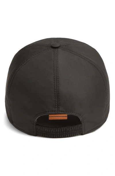 Zegna Zephyr Baseball Cap In Black