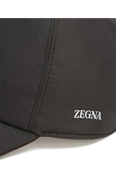 Zegna Zephyr Baseball Cap In Black