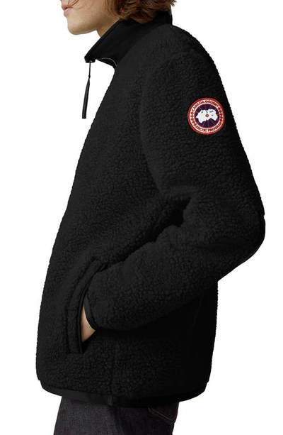 Canada Goose Renfrew Relaxed-fit Recycled Wool-blend Sweatshirt In Black - Noir