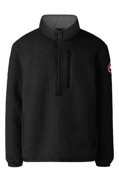 Canada Goose Renfrew Relaxed-fit Recycled Wool-blend Sweatshirt In Black - Noir