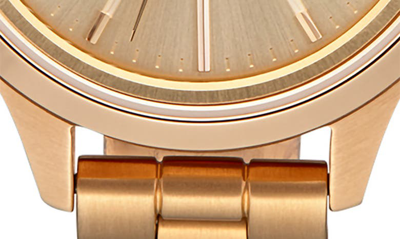 Shop Nixon Optimist Bracelet Watch, 33.5mm In All Light Gold