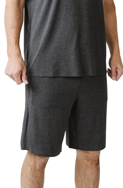 Shop Cozy Earth Stretch Lounge Shorts In Charcoal
