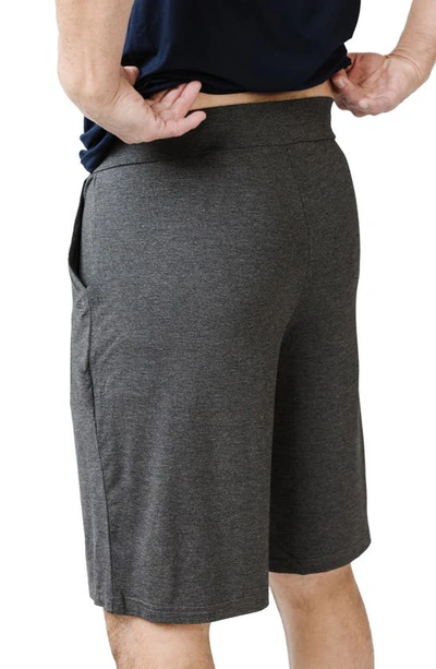 Shop Cozy Earth Stretch Lounge Shorts In Charcoal