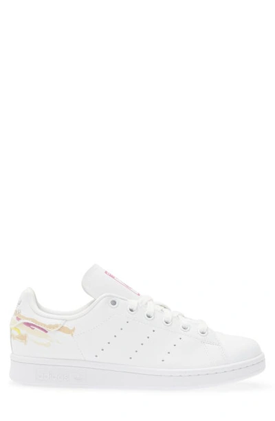 Shop Adidas Originals Primegreen Stan Smith Sneaker In White/ Pulse Lilac/ Silver