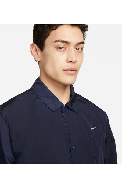 Nike Men's Sportswear Authentics Coaches Jacket In Blue | ModeSens