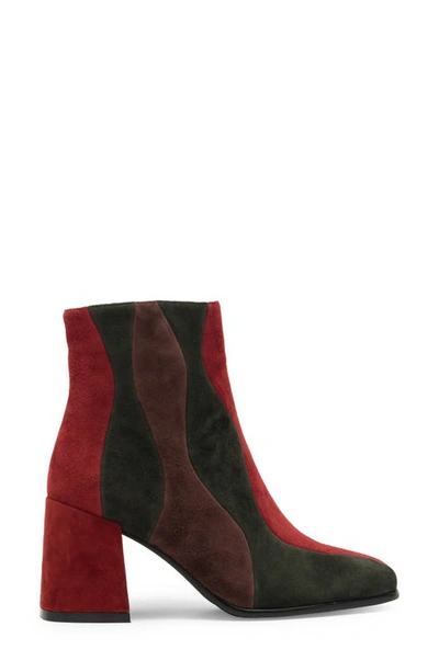 Shop Jeffrey Campbell Lavalamp Bootie In Rust Suede Multi