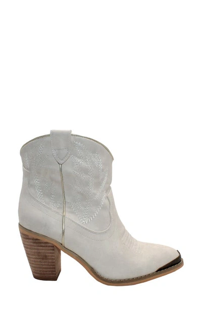 Very Volatile Taylor Metal Toe Western Boot In Off White