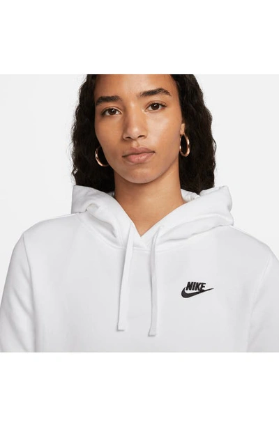 Shop Nike Sportswear Club Fleece Hoodie In White/ Black