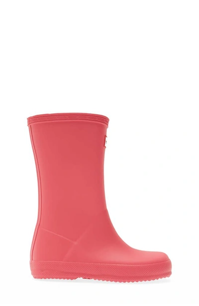 Shop Hunter Kids' First Classic Rain Boot In Bright Pink/pink