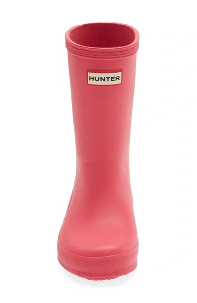 Shop Hunter Kids' First Classic Rain Boot In Bright Pink/pink