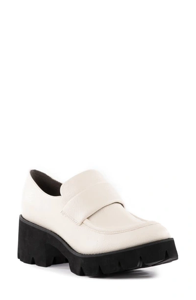 Shop Bc Footwear Here We Are Platform Loafer In Off White