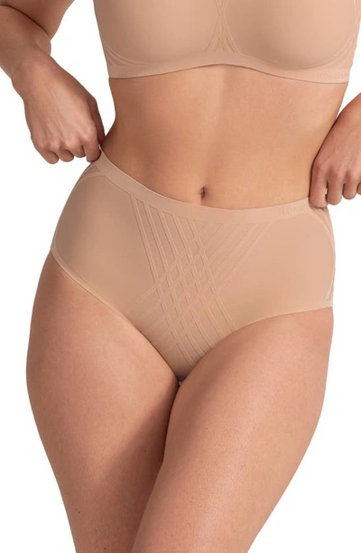 Shop Honeylove Silhouette Shaping Briefs In Sand