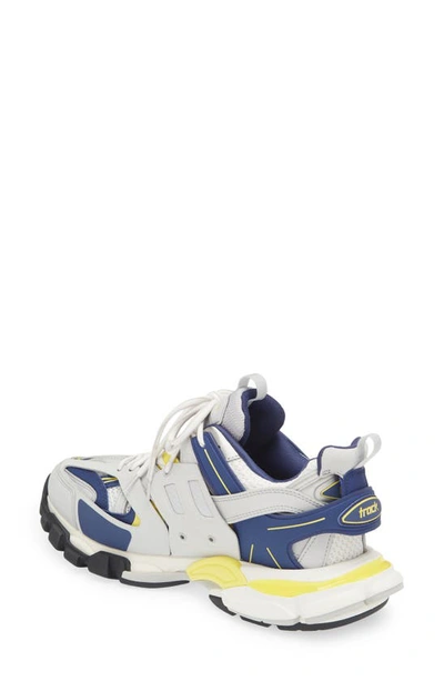 Shop Balenciaga Track Sneaker In White/ Navy/ Yellow/ Grey