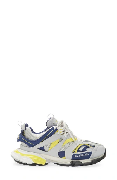 Shop Balenciaga Track Sneaker In White/ Navy/ Yellow/ Grey