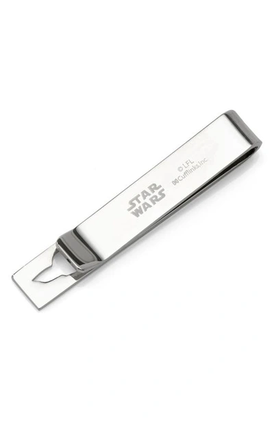 Cufflinks, Inc Grogu Tie Bar In Silver