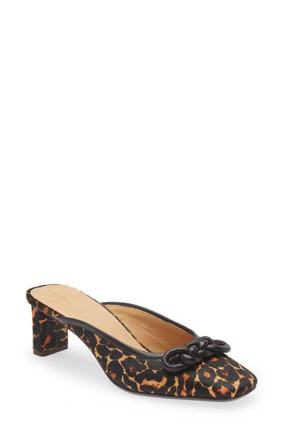 Shop Frame Le Isla Leopard Print Genuine Calf Hair Mule In Animal Multi