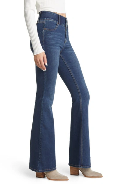 Shop 1822 Denim Fit & Lift High Waist Flare Jeans In Oretha