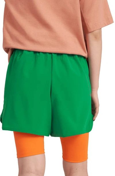 Adidas By Stella Mccartney Truepurpose Stretch Recycled Polyester Training Shorts In Green