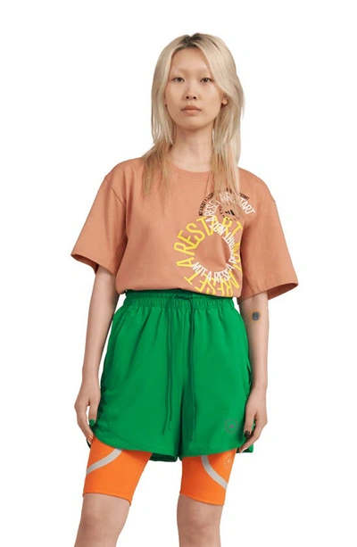 Adidas By Stella Mccartney Truepurpose Stretch Recycled Polyester Training Shorts In Green